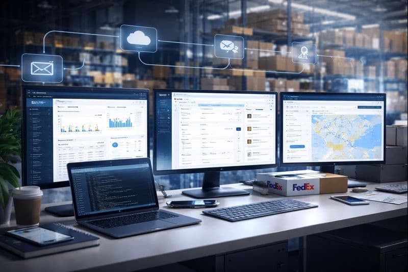 ERP–CRM integration and FedEx API modernization.