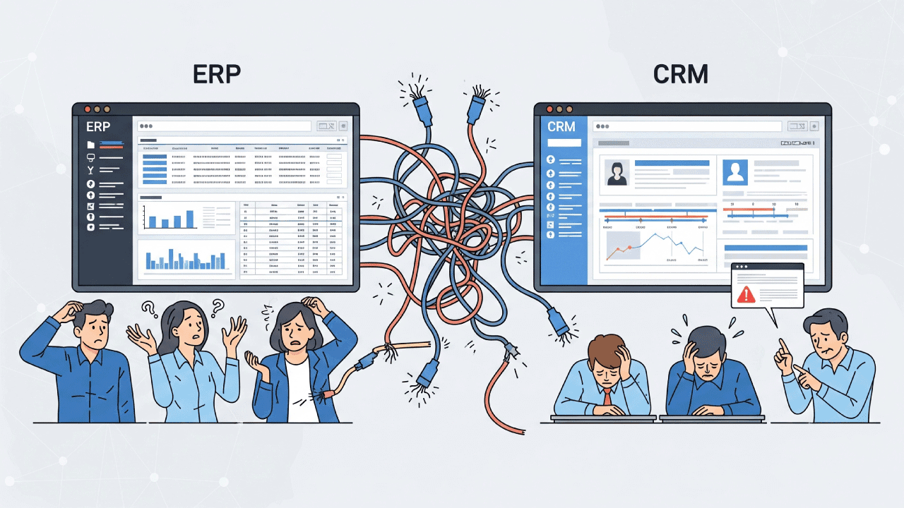 struggling to get your erp talking to your crm weve got you