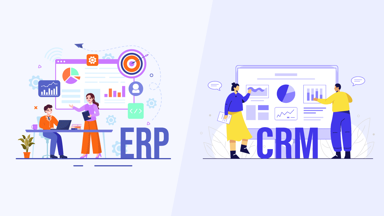 differences between erp and crm systems
